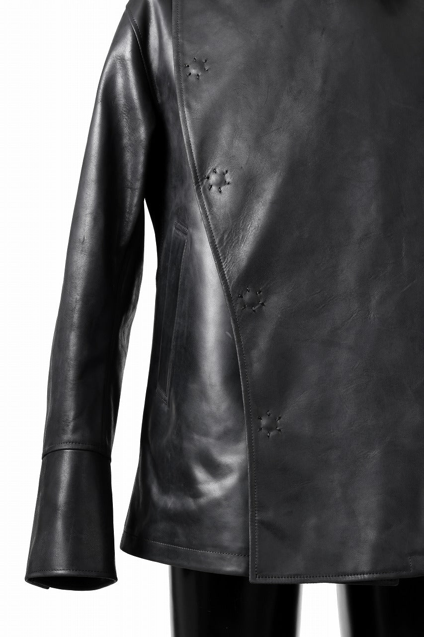 ierib exclusive Jean Coat-Blouson / Horse Nubuck Leather (BLACK)