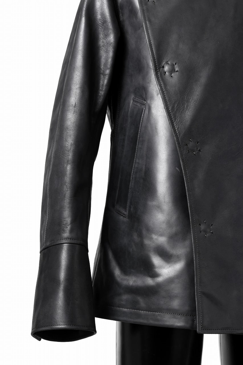 ierib exclusive Jean Coat-Blouson / Horse Nubuck Leather (BLACK)