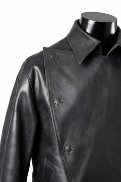 画像をギャラリービューアに読み込む, ierib exclusive Jean Coat-Blouson / Horse Nubuck Leather (BLACK)