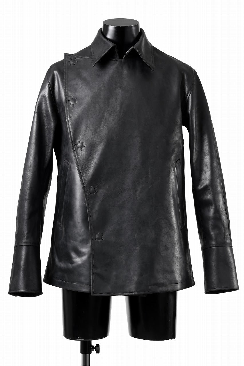 画像をギャラリービューアに読み込む, ierib exclusive Jean Coat-Blouson / Horse Nubuck Leather (BLACK)