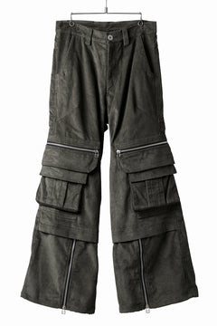 画像をギャラリービューアに読み込む, A.F ARTEFACT CARGO ZIP BAGGY PANTS / CORDUROY (KHAKI)