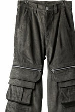 Load image into Gallery viewer, A.F ARTEFACT CARGO ZIP BAGGY PANTS / CORDUROY (KHAKI)