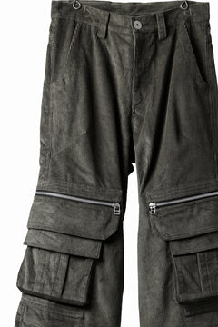 画像をギャラリービューアに読み込む, A.F ARTEFACT CARGO ZIP BAGGY PANTS / CORDUROY (KHAKI)