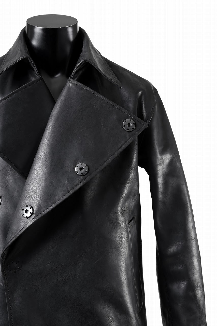 ierib exclusive Jean Coat-Blouson / Horse Nubuck Leather (BLACK)