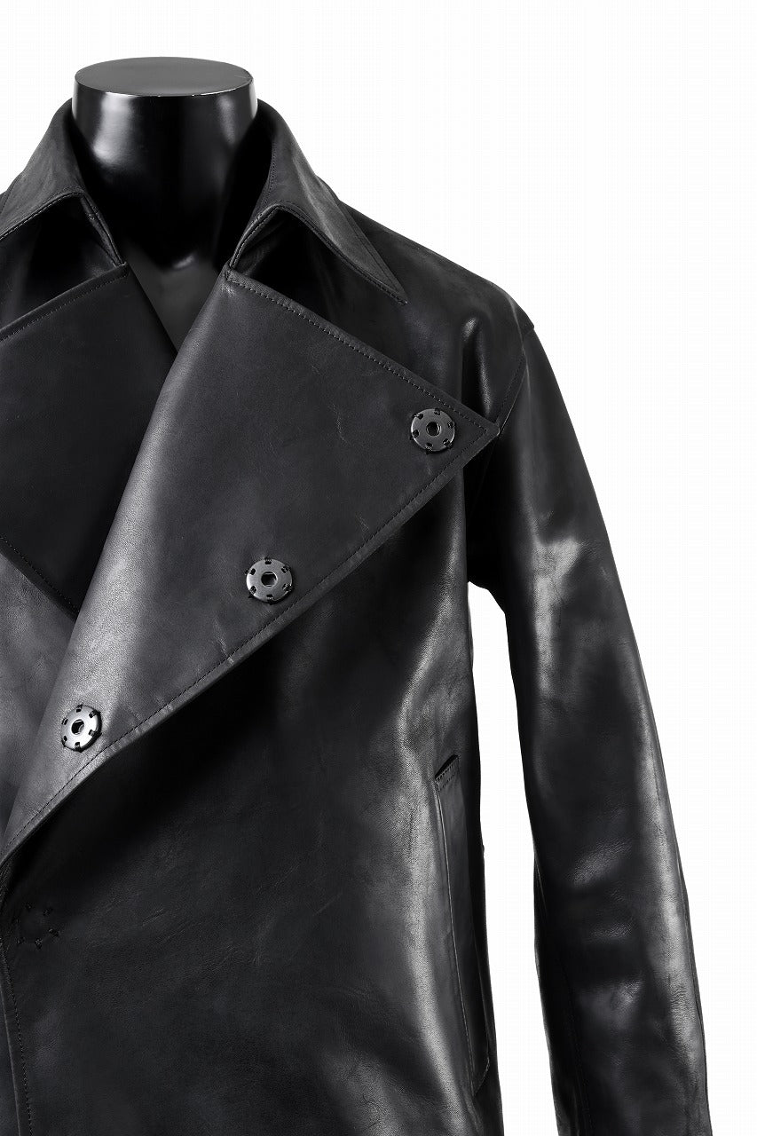 ierib exclusive Jean Coat-Blouson / Horse Nubuck Leather (BLACK)