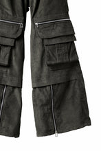 Load image into Gallery viewer, A.F ARTEFACT CARGO ZIP BAGGY PANTS / CORDUROY (KHAKI)