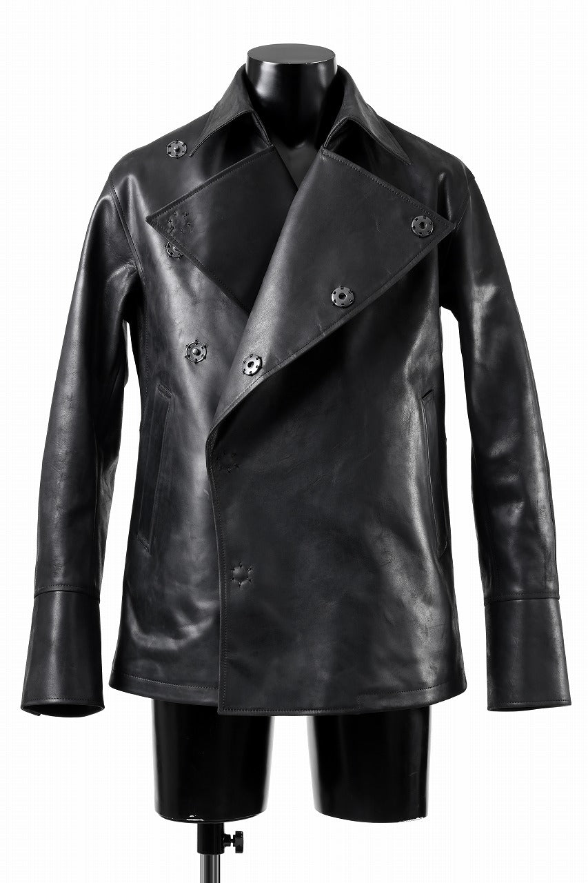 ierib exclusive Jean Coat-Blouson / Horse Nubuck Leather (BLACK)