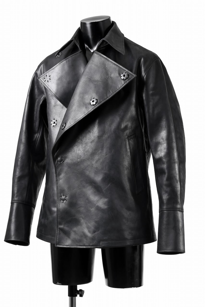 ierib exclusive Jean Coat-Blouson / Horse Nubuck Leather (BLACK)