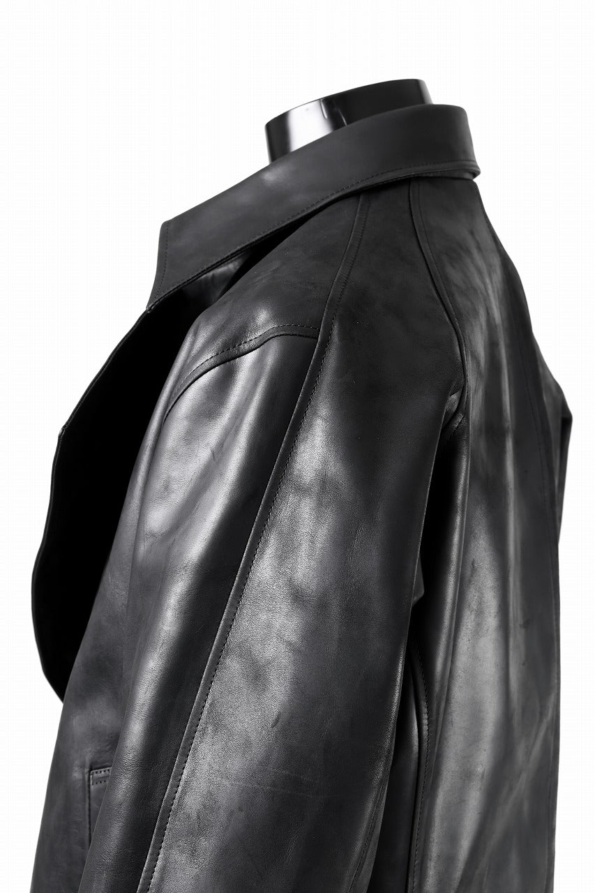 ierib exclusive Jean Coat-Blouson / Horse Nubuck Leather (BLACK)