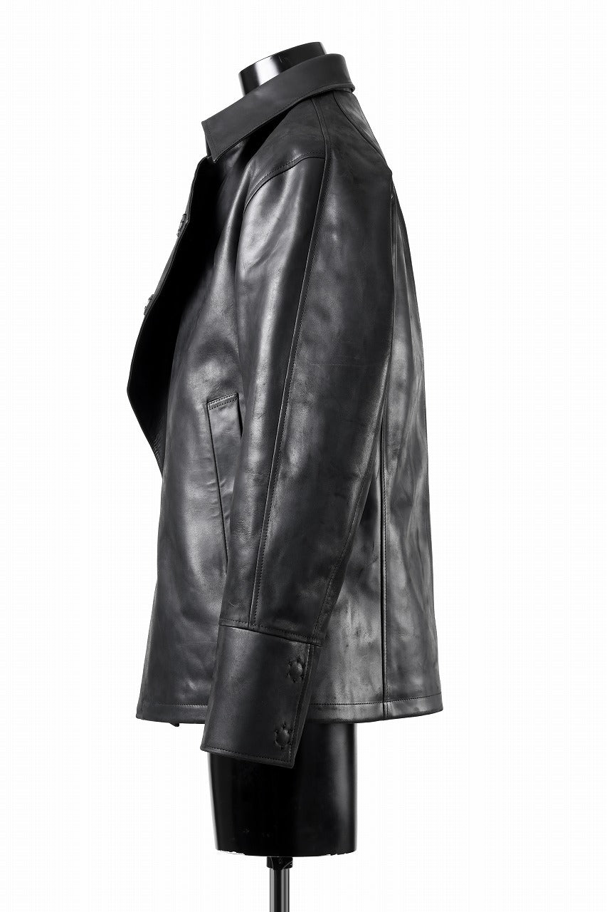 ierib exclusive Jean Coat-Blouson / Horse Nubuck Leather (BLACK)