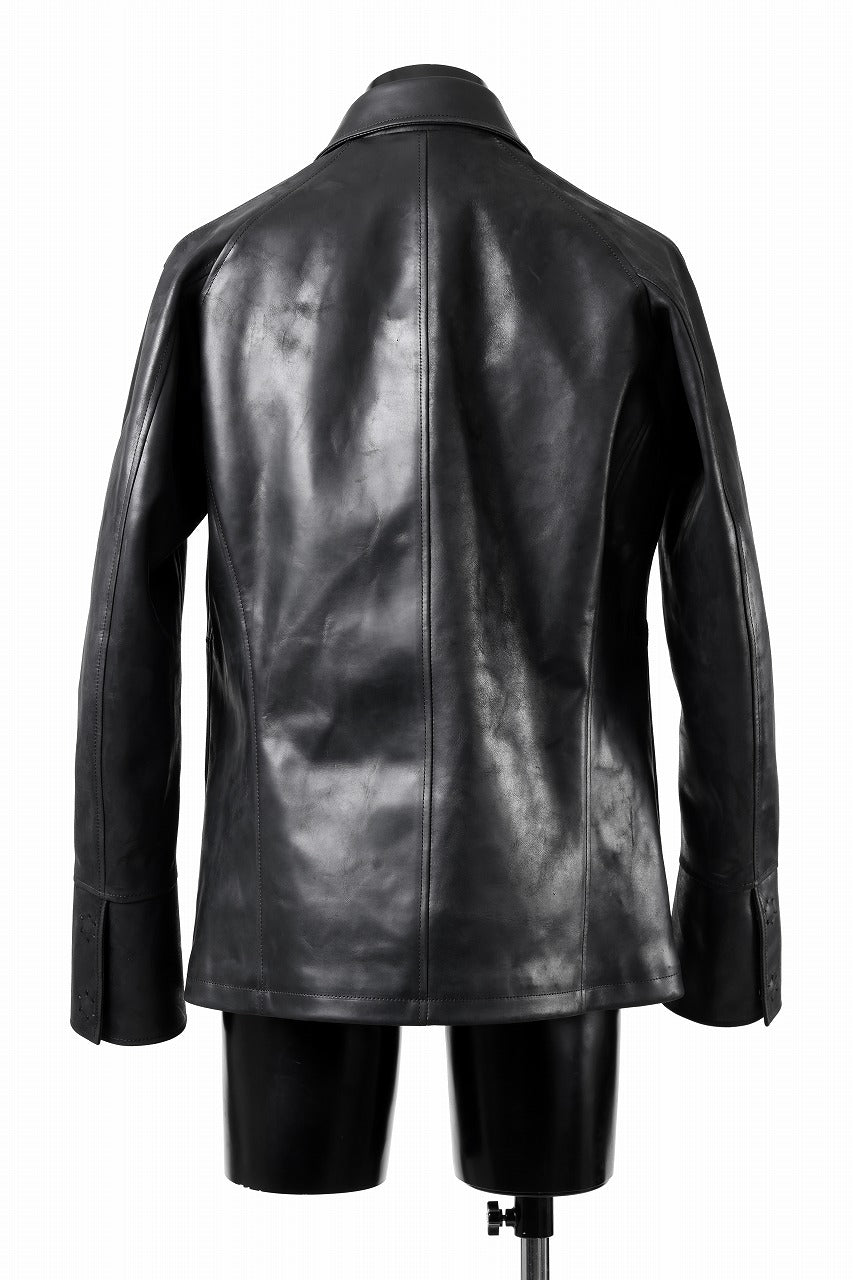 ierib exclusive Jean Coat-Blouson / Horse Nubuck Leather (BLACK)