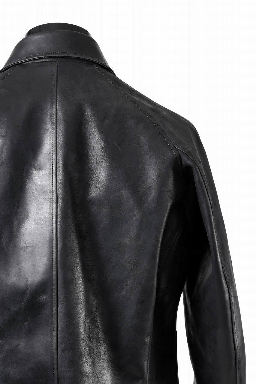 ierib exclusive Jean Coat-Blouson / Horse Nubuck Leather (BLACK)