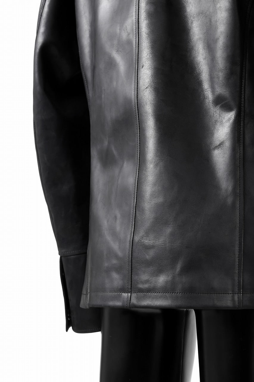 ierib exclusive Jean Coat-Blouson / Horse Nubuck Leather (BLACK)