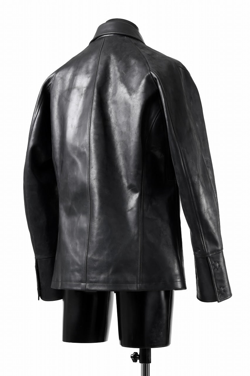 ierib exclusive Jean Coat-Blouson / Horse Nubuck Leather (BLACK)