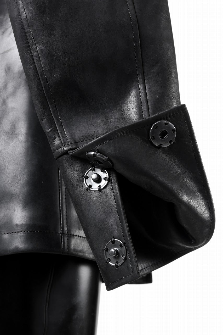 ierib exclusive Jean Coat-Blouson / Horse Nubuck Leather (BLACK)