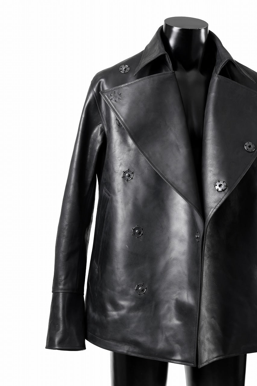 ierib exclusive Jean Coat-Blouson / Horse Nubuck Leather (BLACK)