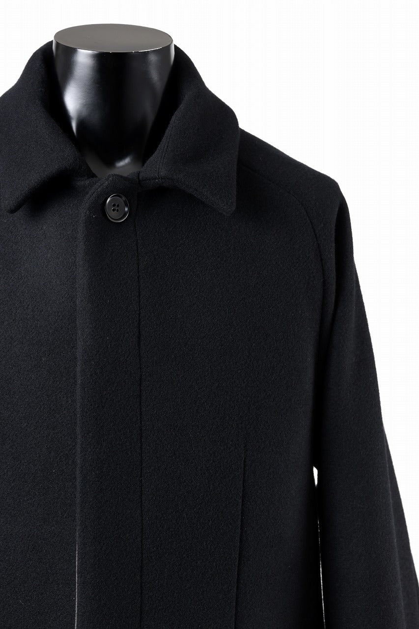 N/07 exclusive MAC COAT "外套" / VIRGIN WOOL MELTON (BLACK)