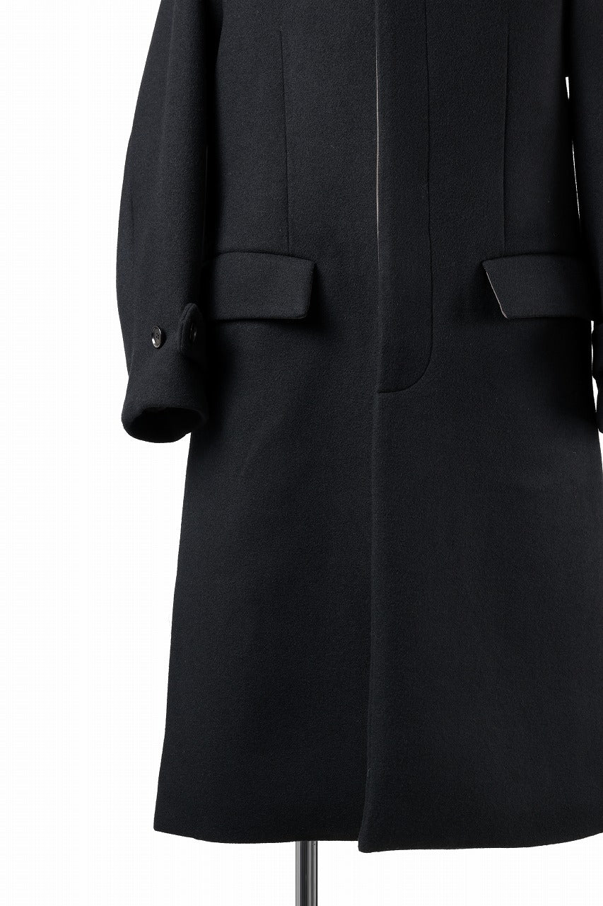 画像をギャラリービューアに読み込む, N/07 exclusive MAC COAT &quot;外套&quot; / VIRGIN WOOL MELTON (BLACK)