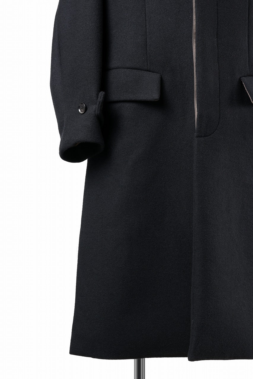 画像をギャラリービューアに読み込む, N/07 exclusive MAC COAT &quot;外套&quot; / VIRGIN WOOL MELTON (BLACK)