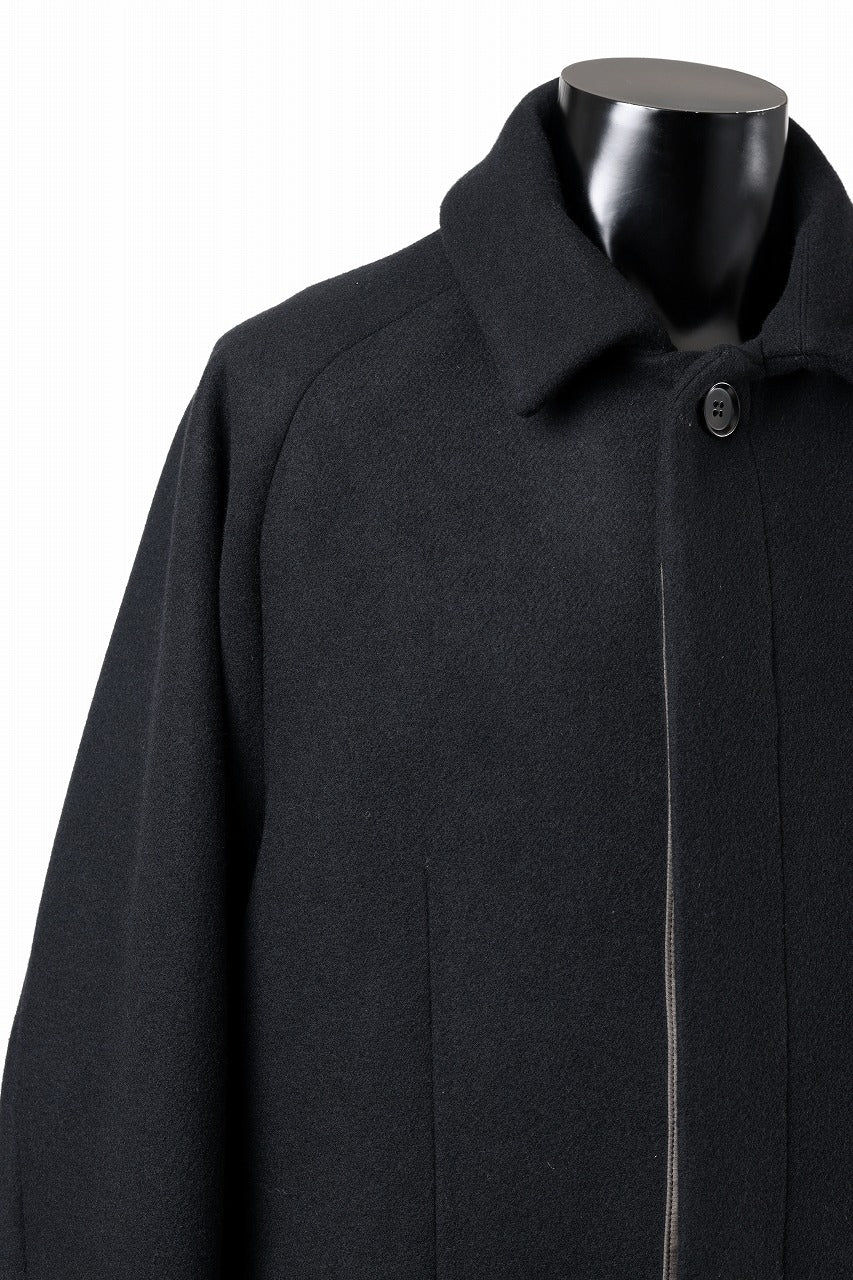 N/07 exclusive MAC COAT "外套" / VIRGIN WOOL MELTON (BLACK)