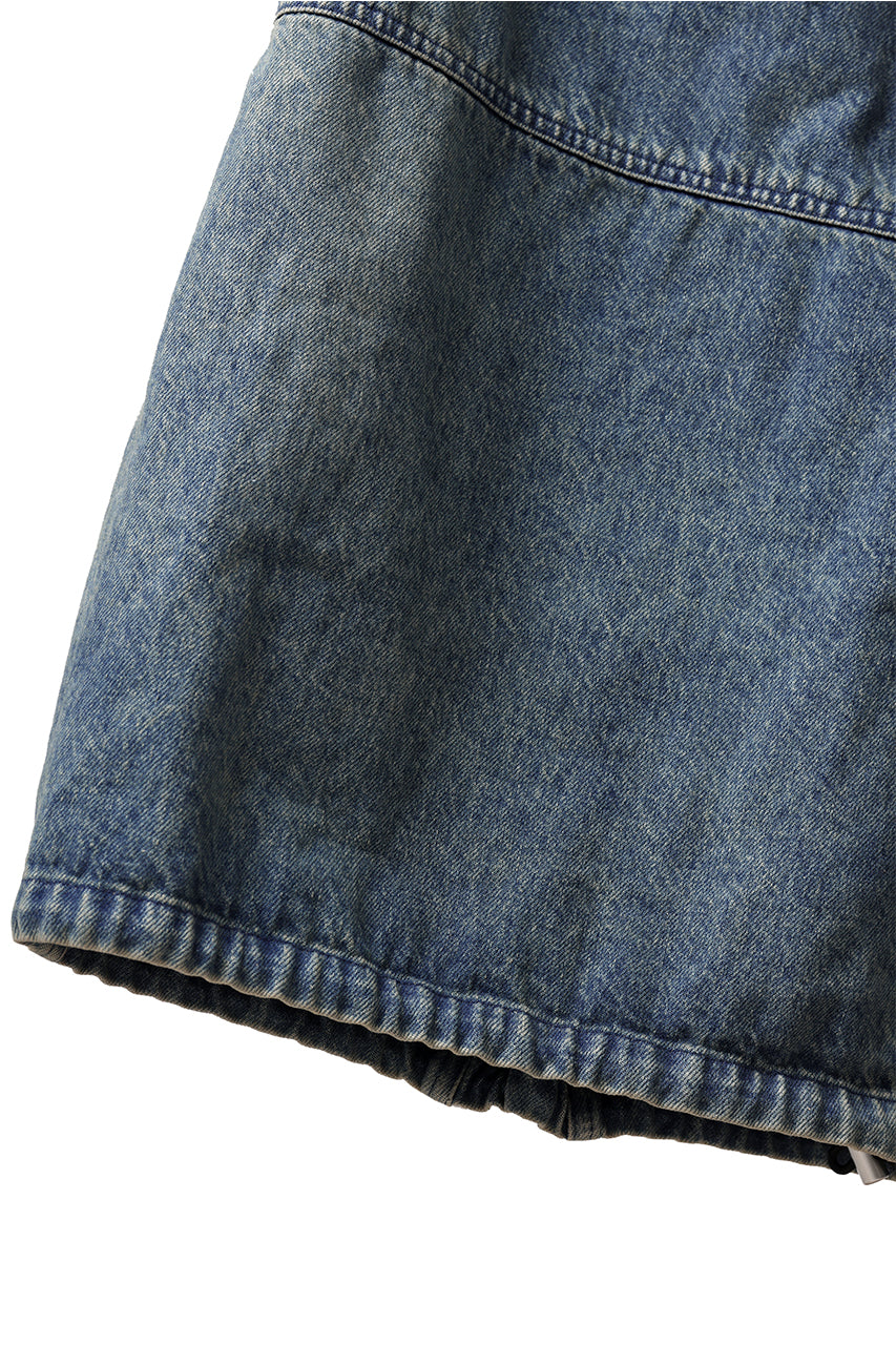 Load image into Gallery viewer, A.F ARTEFACT CARGO ZIP BAGGY PANTS / FADED DENIM (INDIGO)