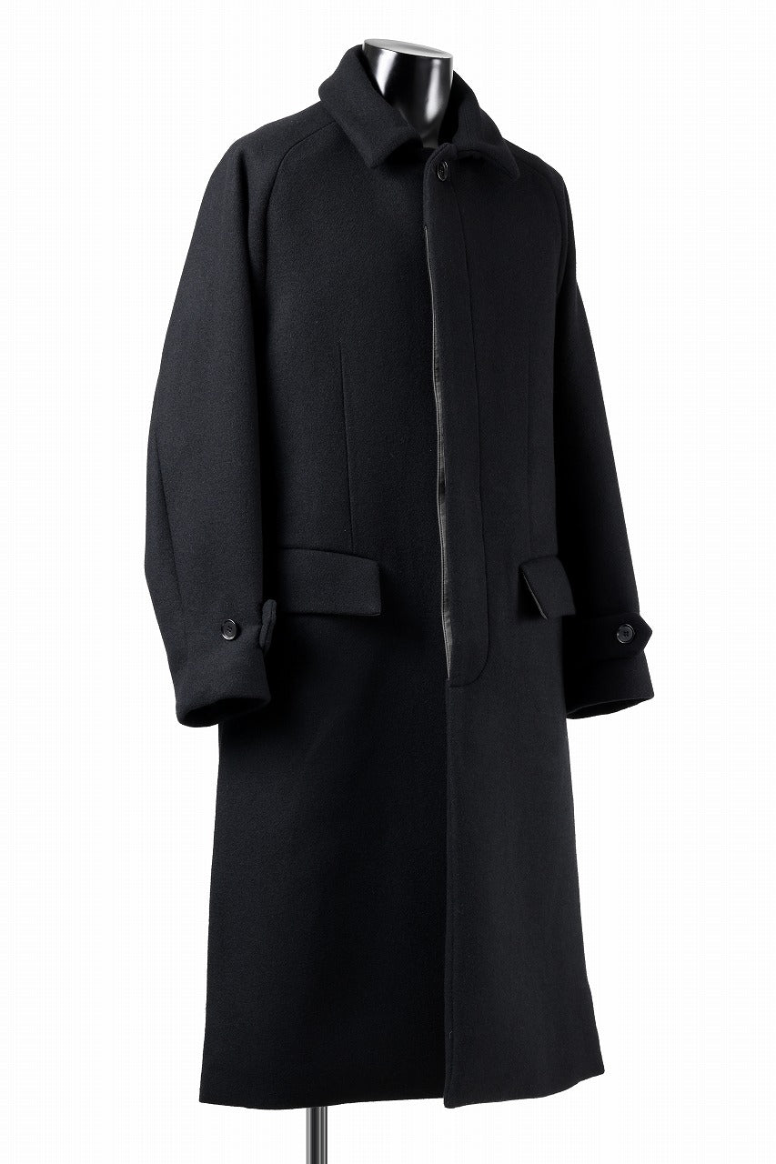 画像をギャラリービューアに読み込む, N/07 exclusive MAC COAT &quot;外套&quot; / VIRGIN WOOL MELTON (BLACK)