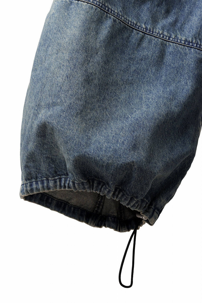 A.F ARTEFACT CARGO ZIP BAGGY PANTS / FADED DENIM (INDIGO)