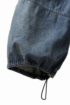 Load image into Gallery viewer, A.F ARTEFACT CARGO ZIP BAGGY PANTS / FADED DENIM (INDIGO)