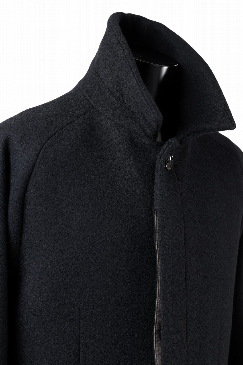 N/07 exclusive MAC COAT "外套" / VIRGIN WOOL MELTON (BLACK)