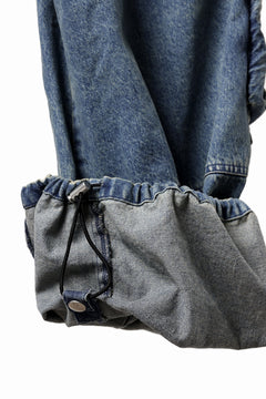 画像をギャラリービューアに読み込む, A.F ARTEFACT CARGO ZIP BAGGY PANTS / FADED DENIM (INDIGO)