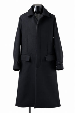 N/07 exclusive MAC COAT / VIRGIN WOOL MELTON (BLACK)