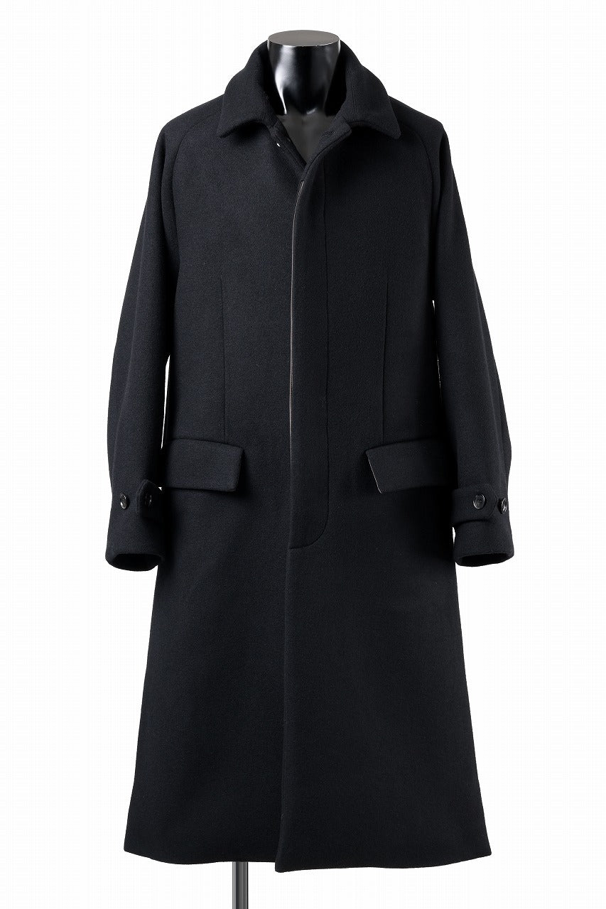 画像をギャラリービューアに読み込む, N/07 exclusive MAC COAT &quot;外套&quot; / VIRGIN WOOL MELTON (BLACK)