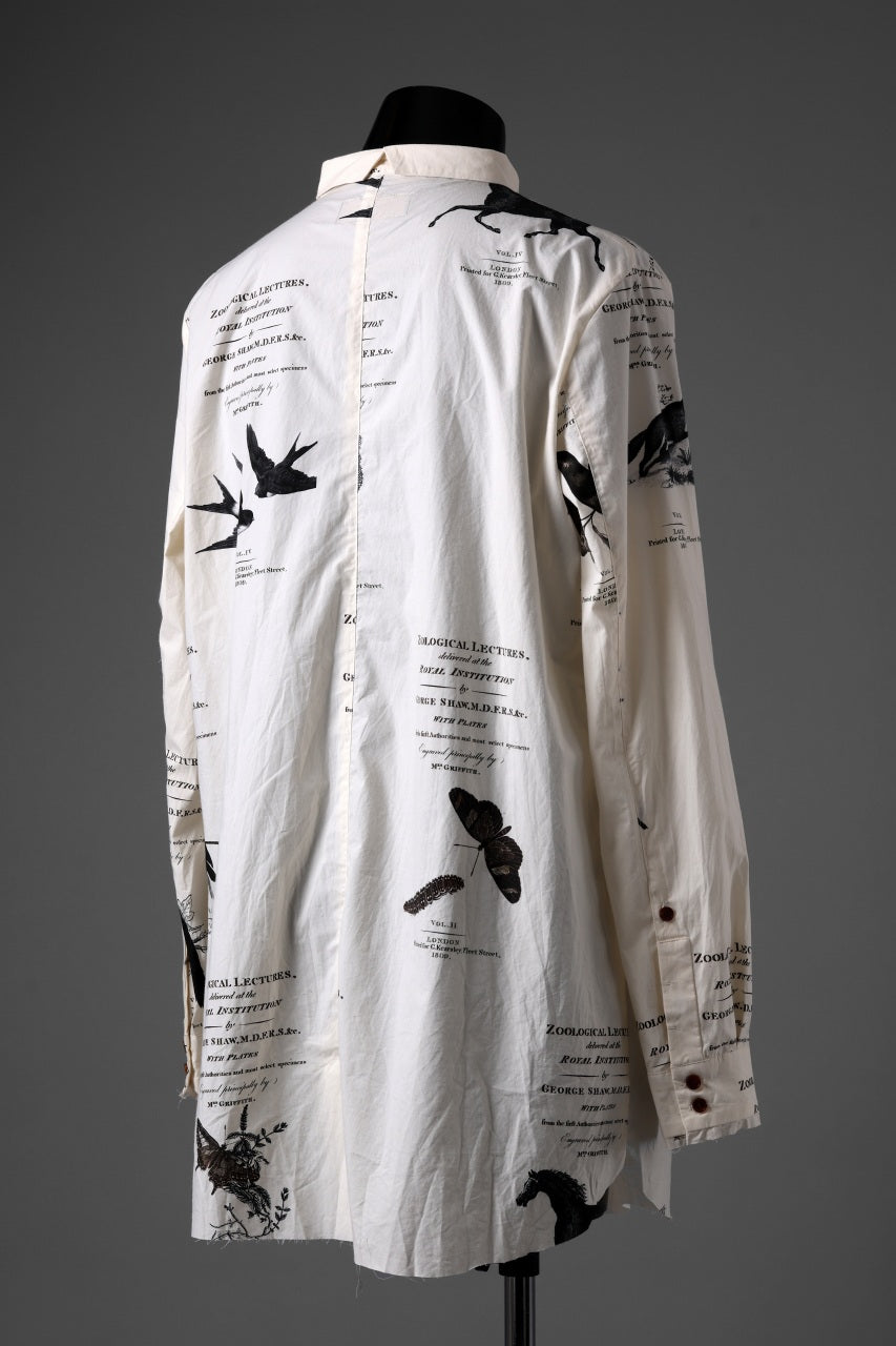 画像をギャラリービューアに読み込む, Aleksandr Manamis Short Collar Shirt / Type Writer Cotton (LECTURES)