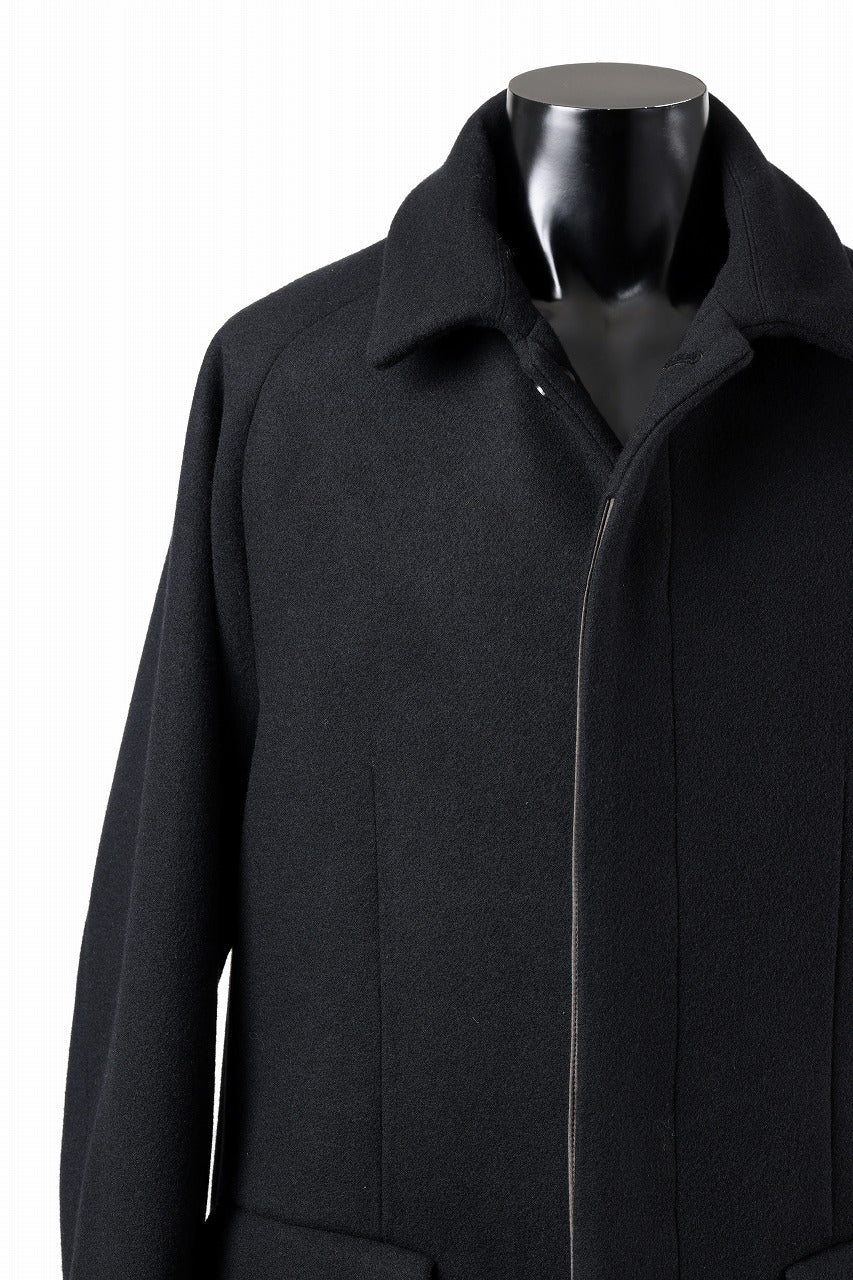 N/07 exclusive MAC COAT "外套" / VIRGIN WOOL MELTON (BLACK)