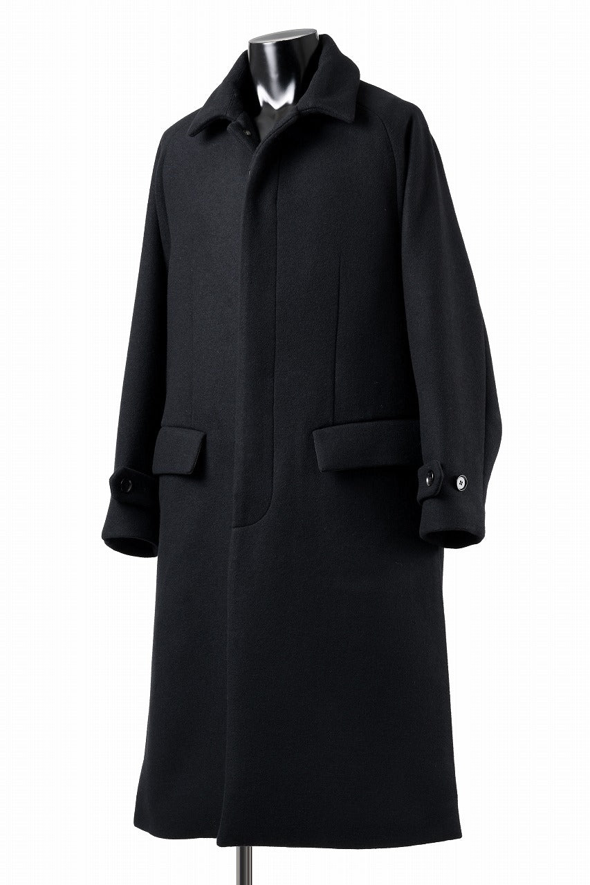 N/07 exclusive MAC COAT "外套" / VIRGIN WOOL MELTON (BLACK)