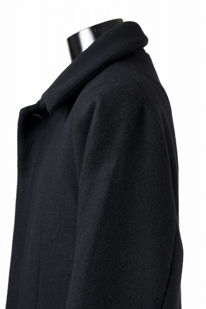 N/07 exclusive MAC COAT "外套" / VIRGIN WOOL MELTON (BLACK)