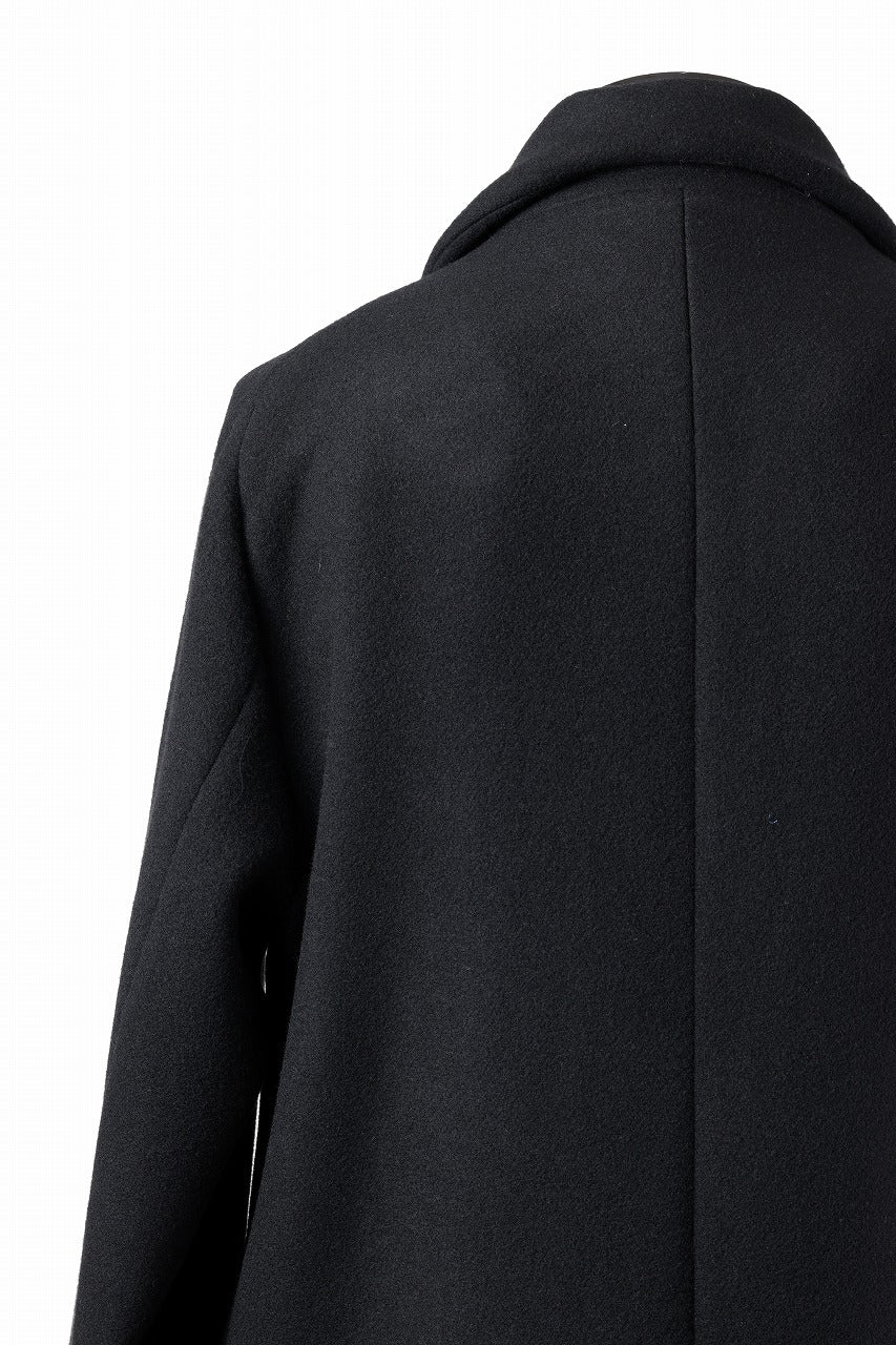 N/07 exclusive MAC COAT "外套" / VIRGIN WOOL MELTON (BLACK)