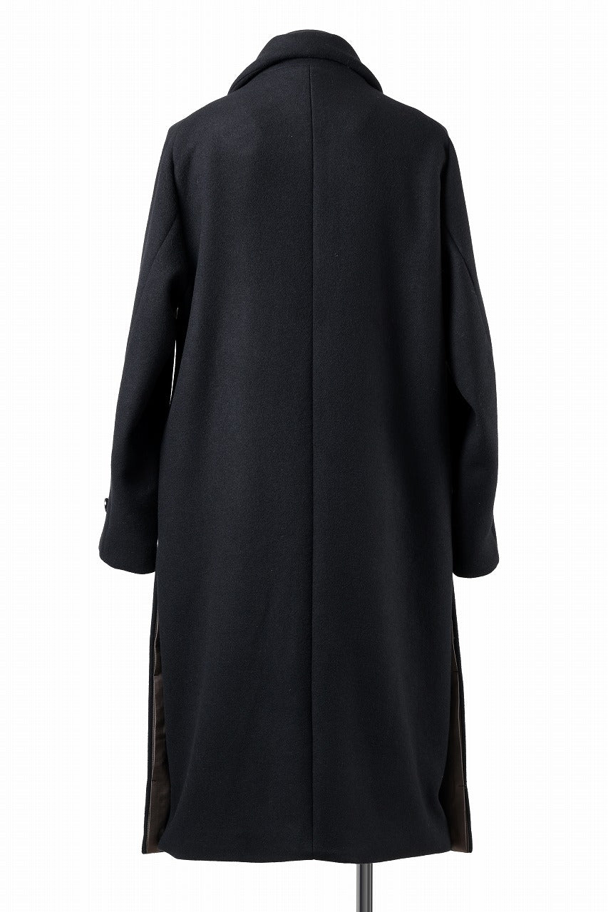 N/07 exclusive MAC COAT "外套" / VIRGIN WOOL MELTON (BLACK)