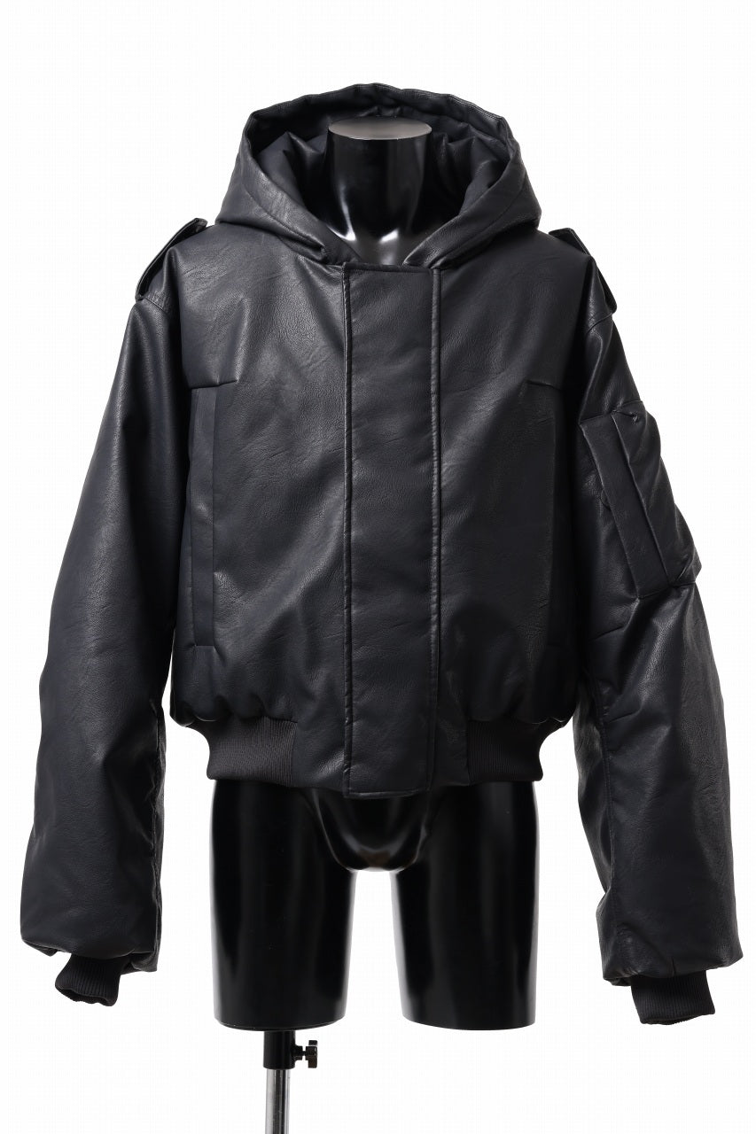 entire studios MOTO BOMBER PADDED JACKET (BLACK)