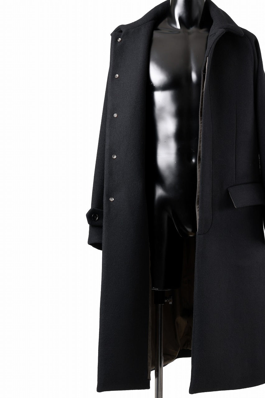 画像をギャラリービューアに読み込む, N/07 exclusive MAC COAT &quot;外套&quot; / VIRGIN WOOL MELTON (BLACK)