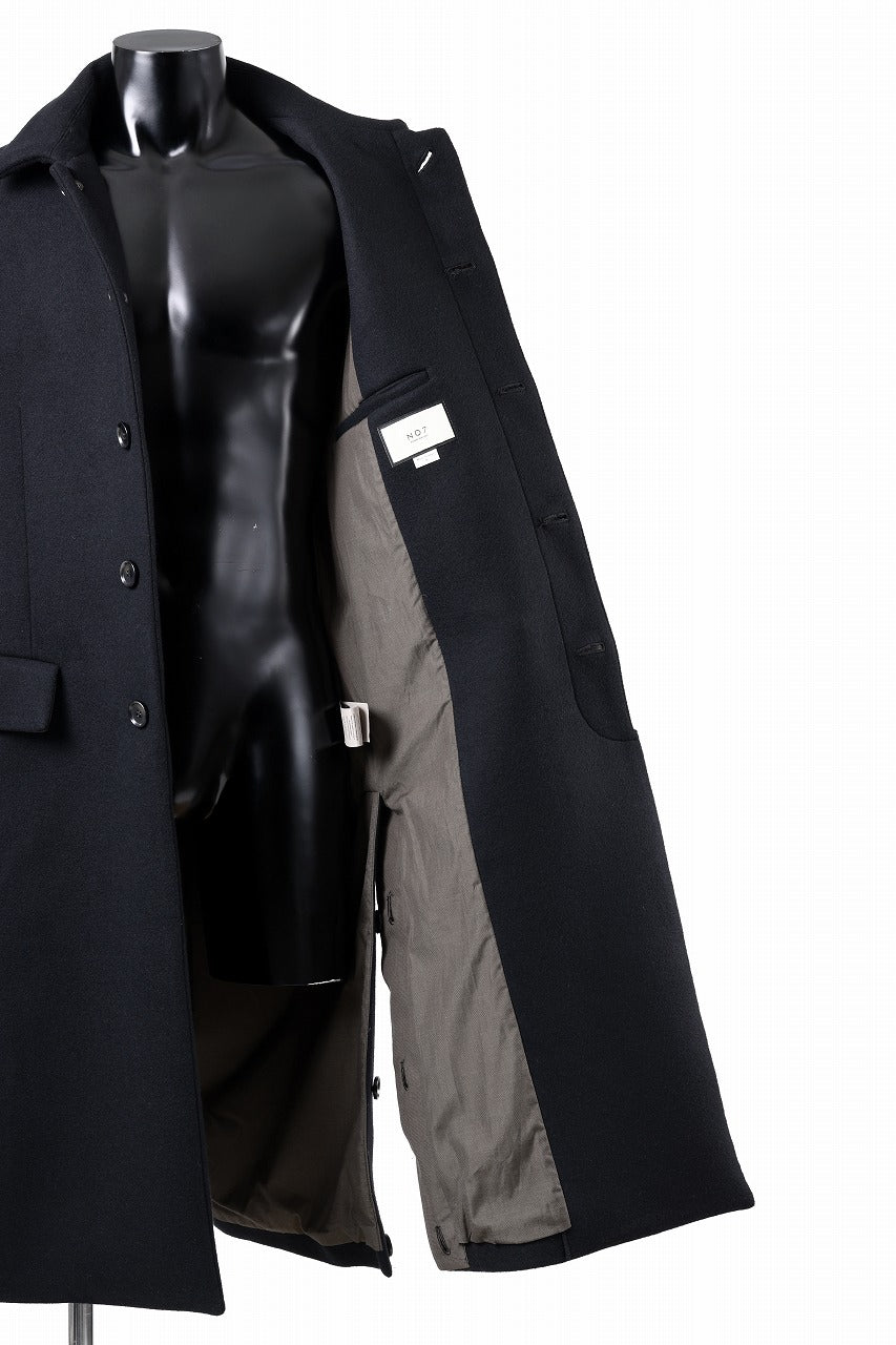 N/07 exclusive MAC COAT "外套" / VIRGIN WOOL MELTON (BLACK)