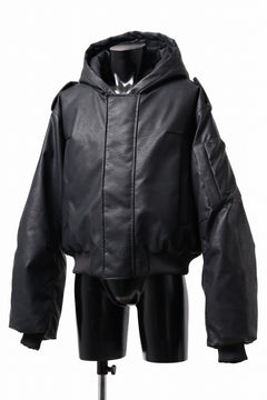 画像をギャラリービューアに読み込む, entire studios MOTO BOMBER PADDED JACKET (BLACK)