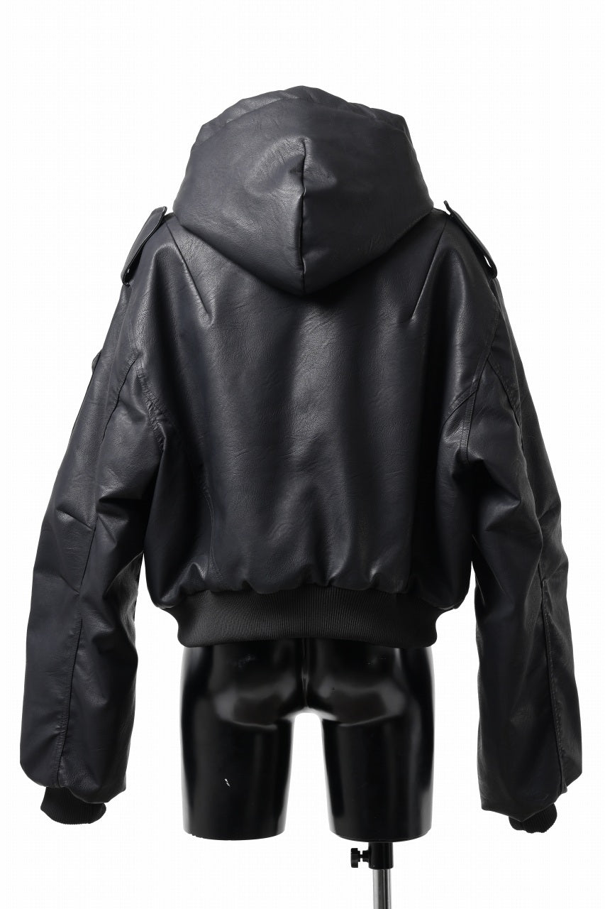 entire studios MOTO BOMBER PADDED JACKET (BLACK)