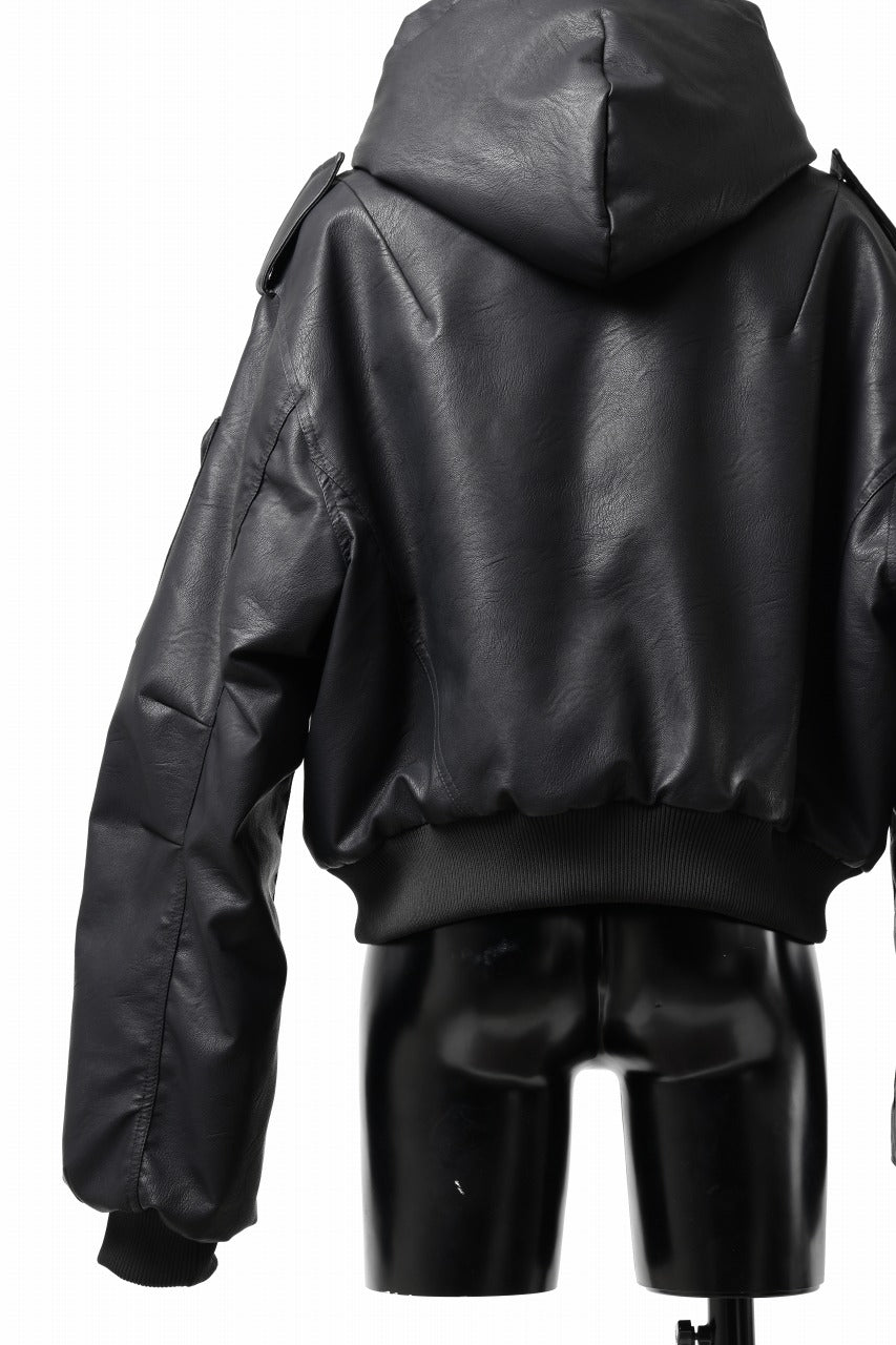 entire studios MOTO BOMBER PADDED JACKET (BLACK)