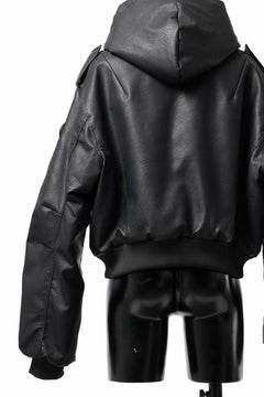 Load image into Gallery viewer, entire studios MOTO BOMBER PADDED JACKET (BLACK)