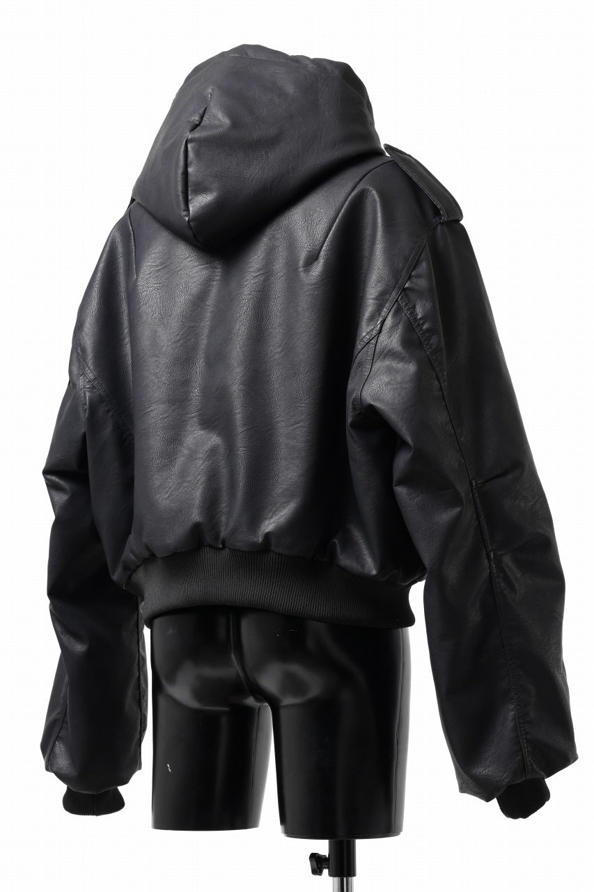 entire studios MOTO BOMBER PADDED JACKET (BLACK)