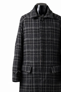 画像をギャラリービューアに読み込む, N/07 exclusive MAC COAT &quot;外套&quot; 格子縞 / SHETLAND WOOL TWEED (CHECK)