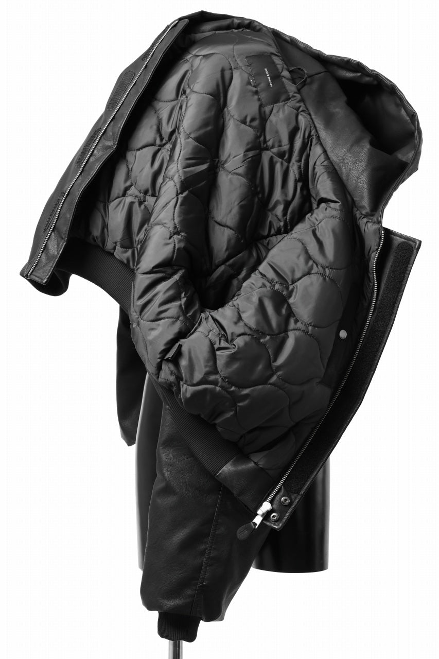 entire studios MOTO BOMBER PADDED JACKET (BLACK)