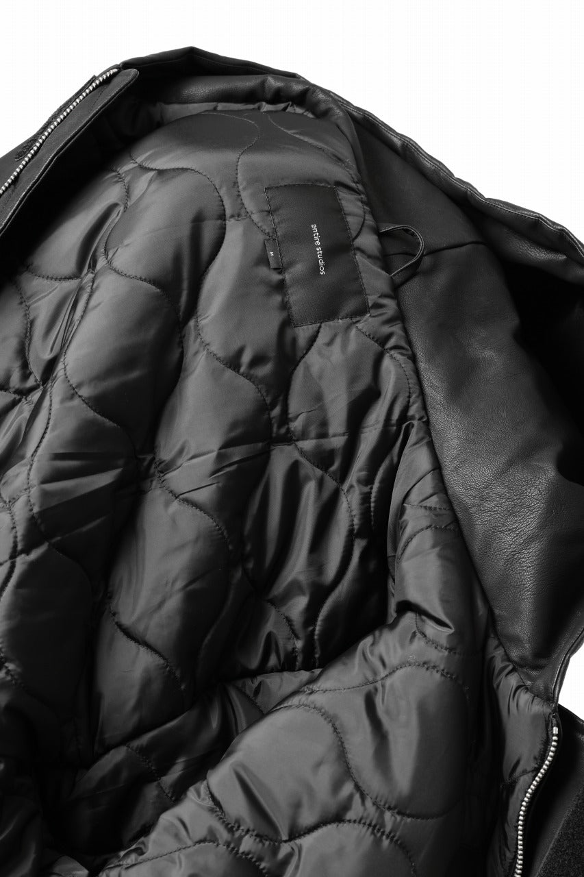 entire studios MOTO BOMBER PADDED JACKET (BLACK)