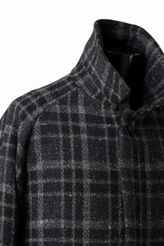 画像をギャラリービューアに読み込む, N/07 exclusive MAC COAT &quot;外套&quot; 格子縞 / SHETLAND WOOL TWEED (CHECK)